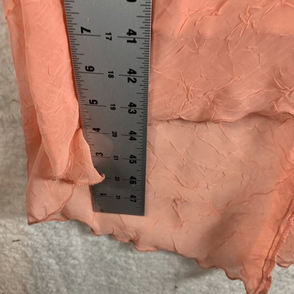 B.Smart A-Line Dress Y2K Women's 11/12 Peach V-Neck Lined Pullover 8021 - Picture 5 of 9